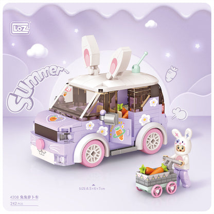 LOZ Mini Block 4208 Bunny radish carr - 242 Pcs Model Bricks Building Blocks