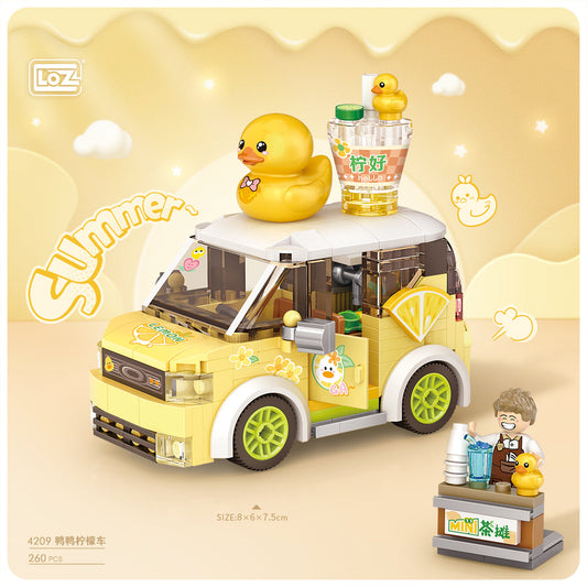 LOZ Mini Block 4209 Duck lemon tea car - 260 Pcs Model Bricks Building Blocks