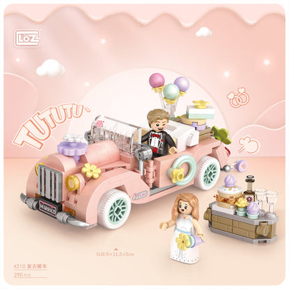 LOZ Mini Block 4210 Vintage wedding car - 290 Pcs Model Bricks Building Blocks