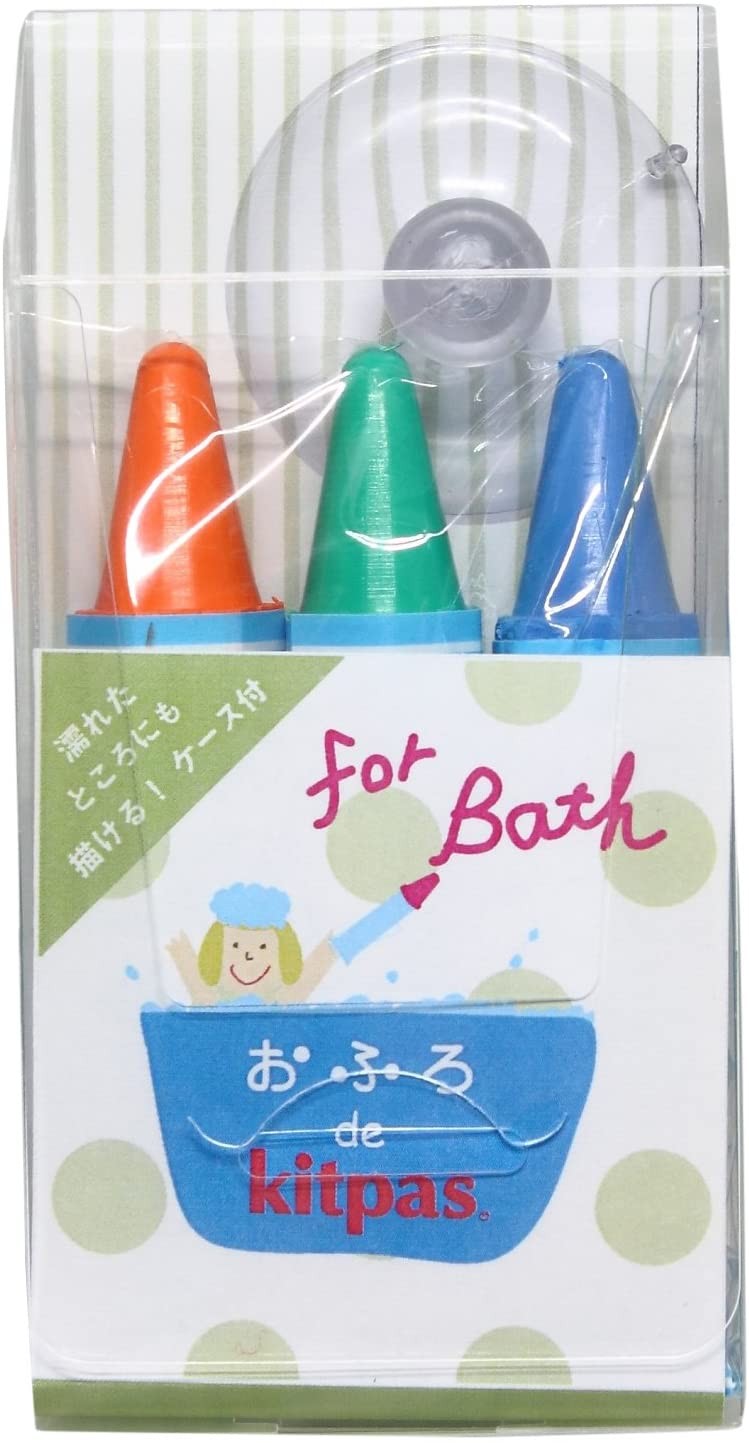 Kitpas Bath Crayons - Set of 3 Colours - Orange, Green & Blue Kitpas 6.99 OEShop