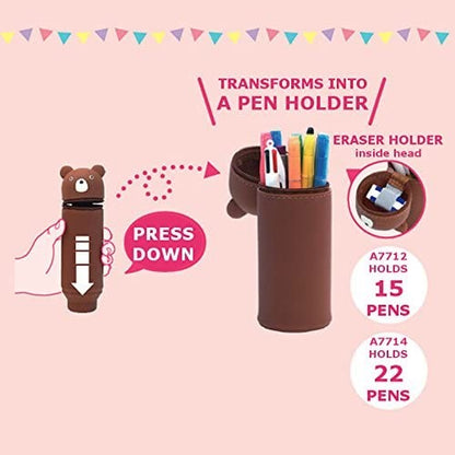 LIHIT LAB PuniLabo Stand Pen Case Large BIG Size -  Otter A7714-14 LIHIT LAB. 15.99 OEShop