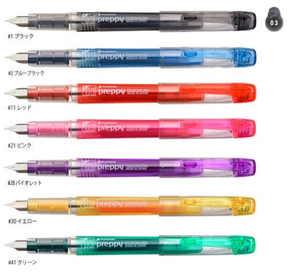 Platinum Preppy Fountain Pen 0.3 Fine Blue Black Platinum 3.99 OEShop