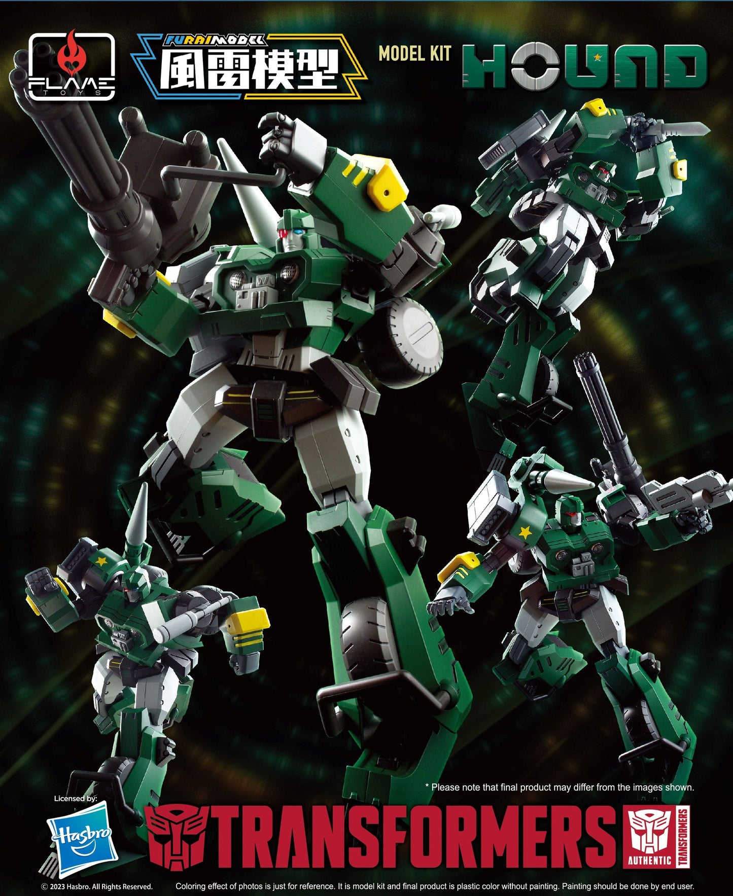 Flame Toys Furai Model Hound Transformers Model Kit