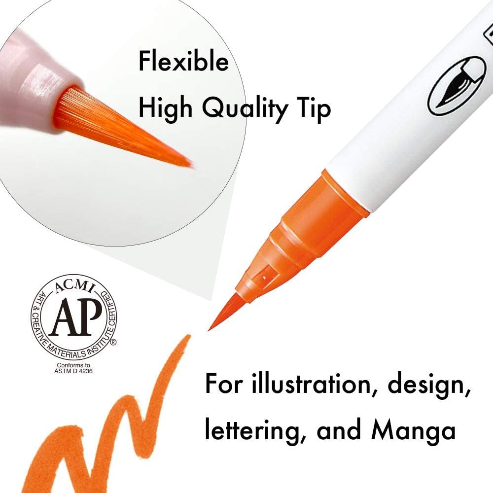 Kuretake Zig Clean Colour Real Brush Set of 12 colours  RB-6000AT/12VA Kuretake 24.98 OEShop