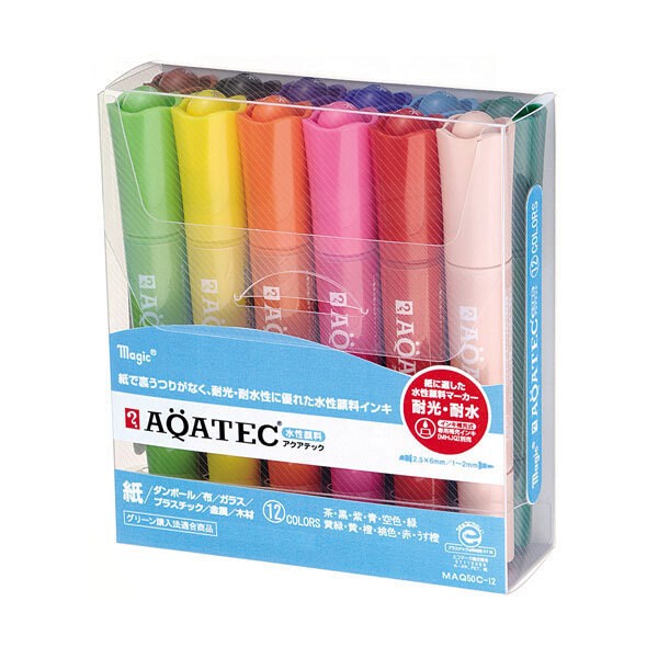 Teranishi Chemical Aquatech Marker 12 color set MAQ50C-12 Teranishi Chemical 23.98 OEShop