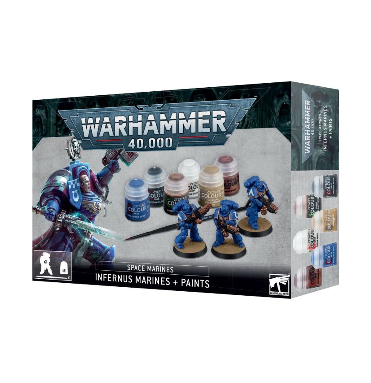 Warhammer 40,000 Paint Set: Space Marines - Infernus Marines 60-11