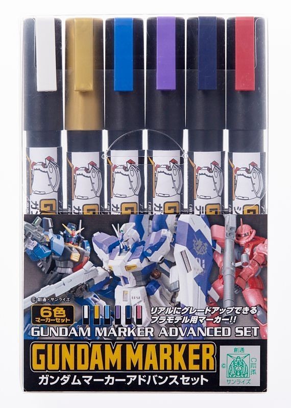 GSI Mr.Hobby GMS124 Gundam Marker Advanced Set (6 Pen) GSI Creos Mr. Hobby 16.98 OEShop