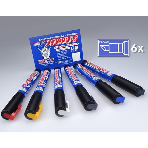 GSI Mr.Hobby GMS109 Gundam Marker SEED Basic Set (6 Piece) GSI Creos Mr. Hobby 16.98 OEShop