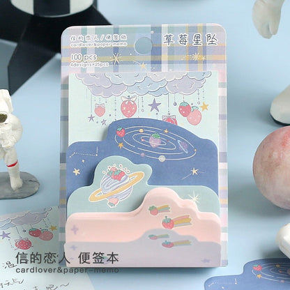 Card Lover Memo Notes Strawberry Star Pendant 4 designs x 25pcs OEShop 2.49 OEShop