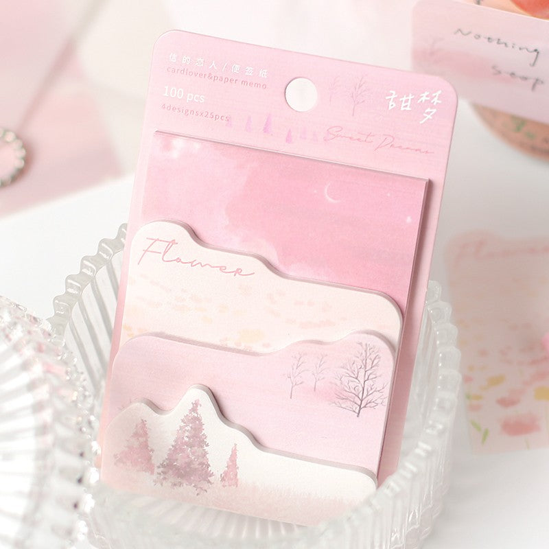 Card Lover Memo Notes Dream Traveler Tearable 4 designs x 25pcs OEShop 1.99 OEShop