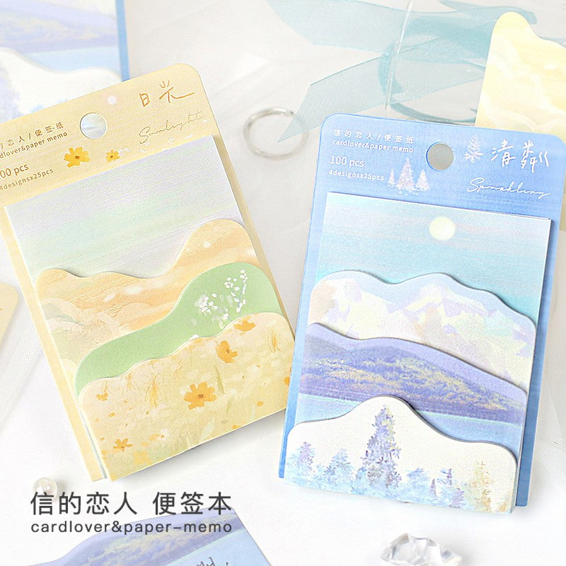 Card Lover Memo Notes Dream Traveler Tearable 4 designs x 25pcs OEShop 1.99 OEShop