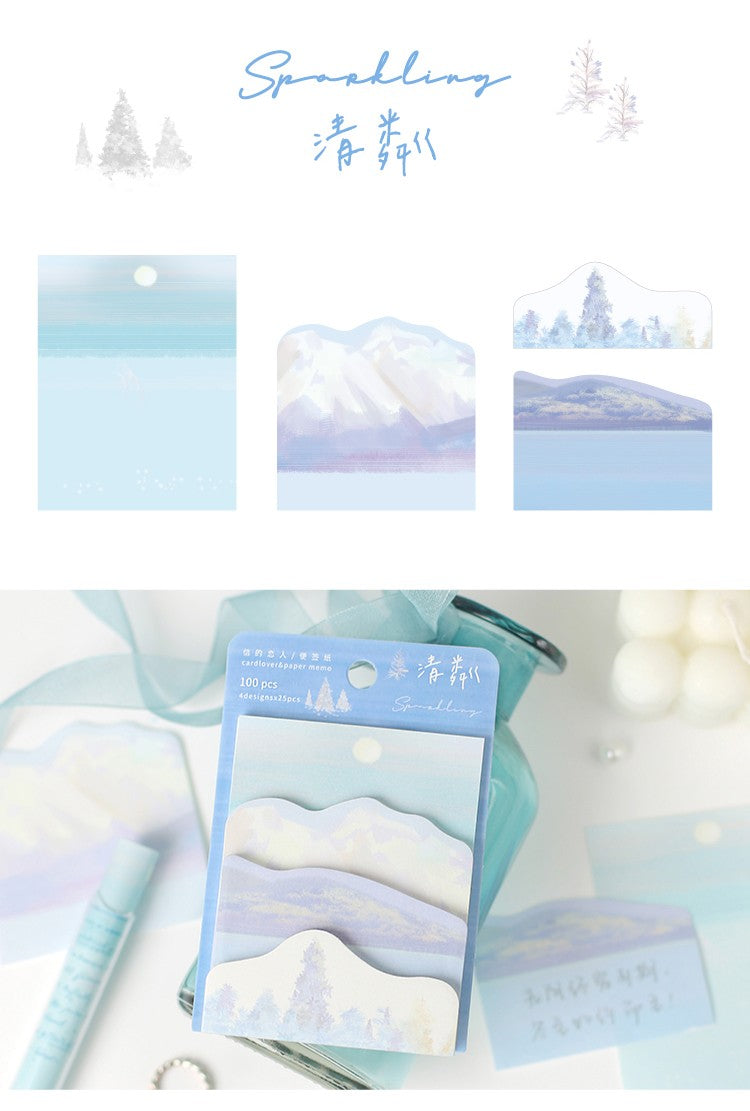 Card Lover Memo Notes Dream Traveler Tearable 4 designs x 25pcs OEShop 1.99 OEShop