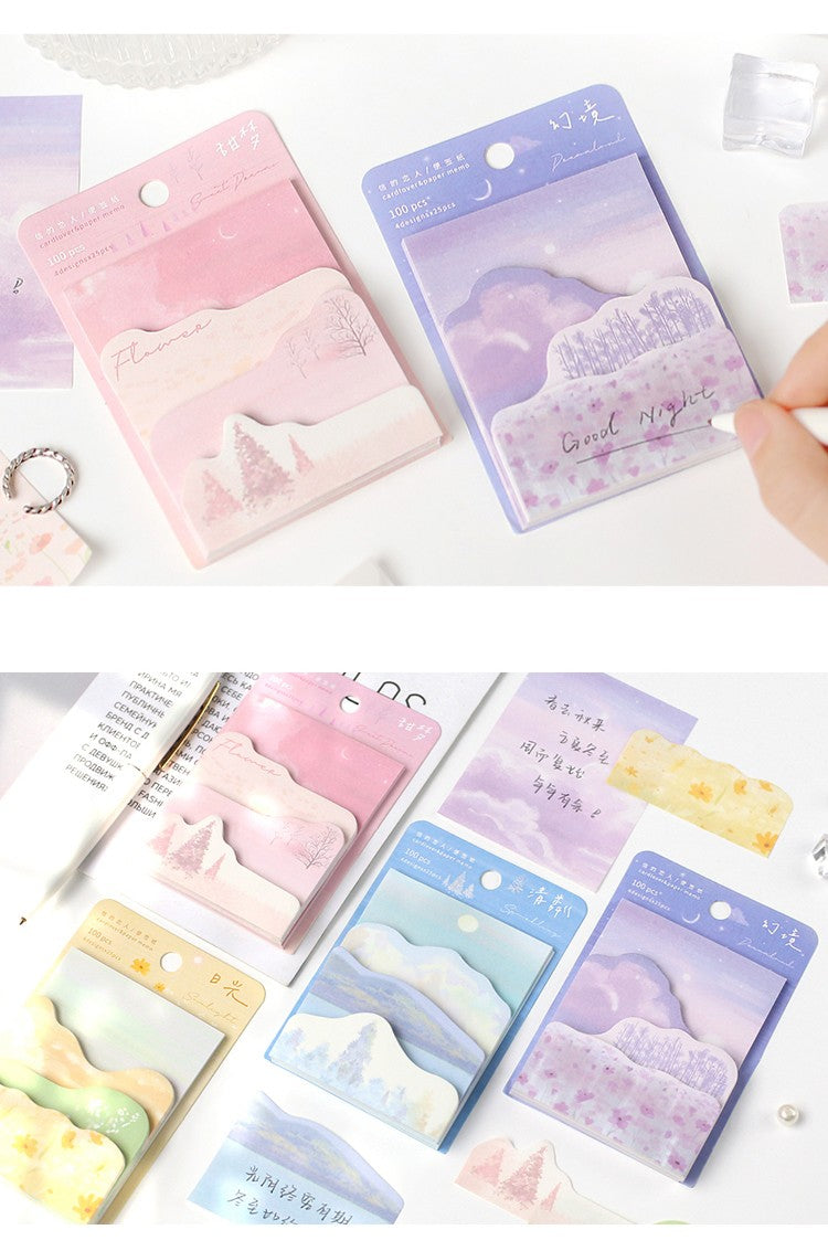 Card Lover Memo Notes Dream Traveler Tearable 4 designs x 25pcs OEShop 1.99 OEShop