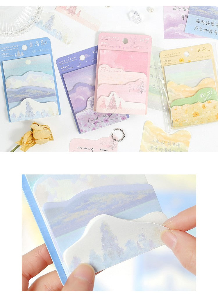 Card Lover Memo Notes Dream Traveler Tearable 4 designs x 25pcs OEShop 1.99 OEShop