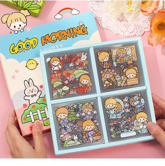 Zi Yi PET Sticker Gift Box 100 sheets Waterproof no repeated OEShop 8.99 OEShop