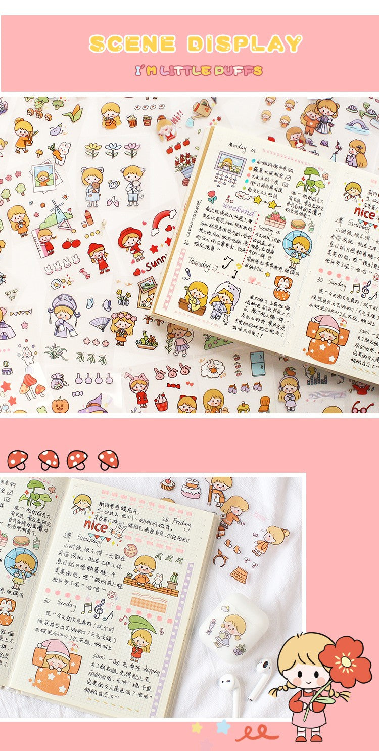 Zi Yi PET Sticker Gift Box 100 sheets Waterproof no repeated OEShop 8.99 OEShop