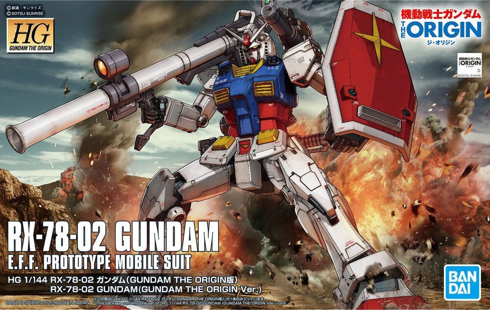 1/144 HGGTO RX-78-02 Gundam (Gundam The Origin Ver.) Bandai 27.99 OEShop