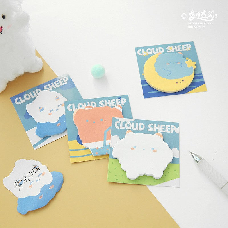 Cloud Sheep Sticky Notes Set Of 4 OEShop 3.99 OEShop