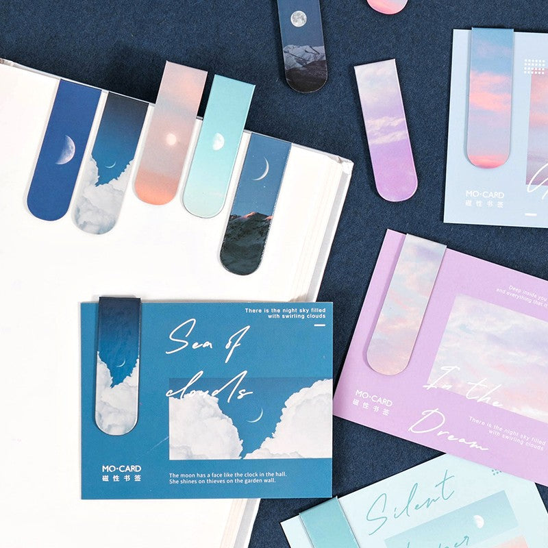 Momo Sun Moon Star Series Magnetic Bookmark set of 8 OEShop 7.99 OEShop