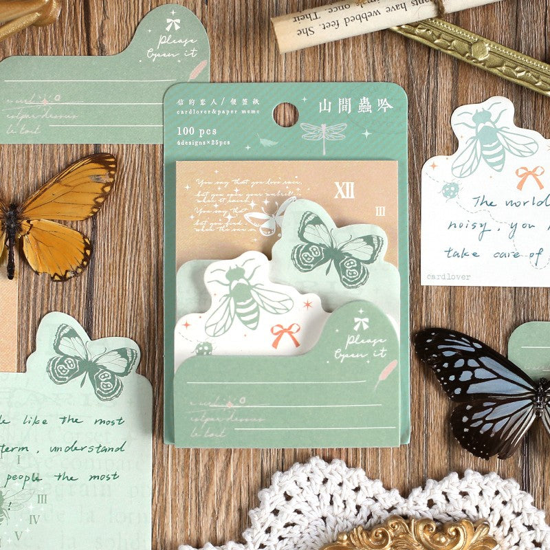 Card Lover Memo Notes Vientiane World Series Tearable Set of 4 OEShop 8.99 OEShop