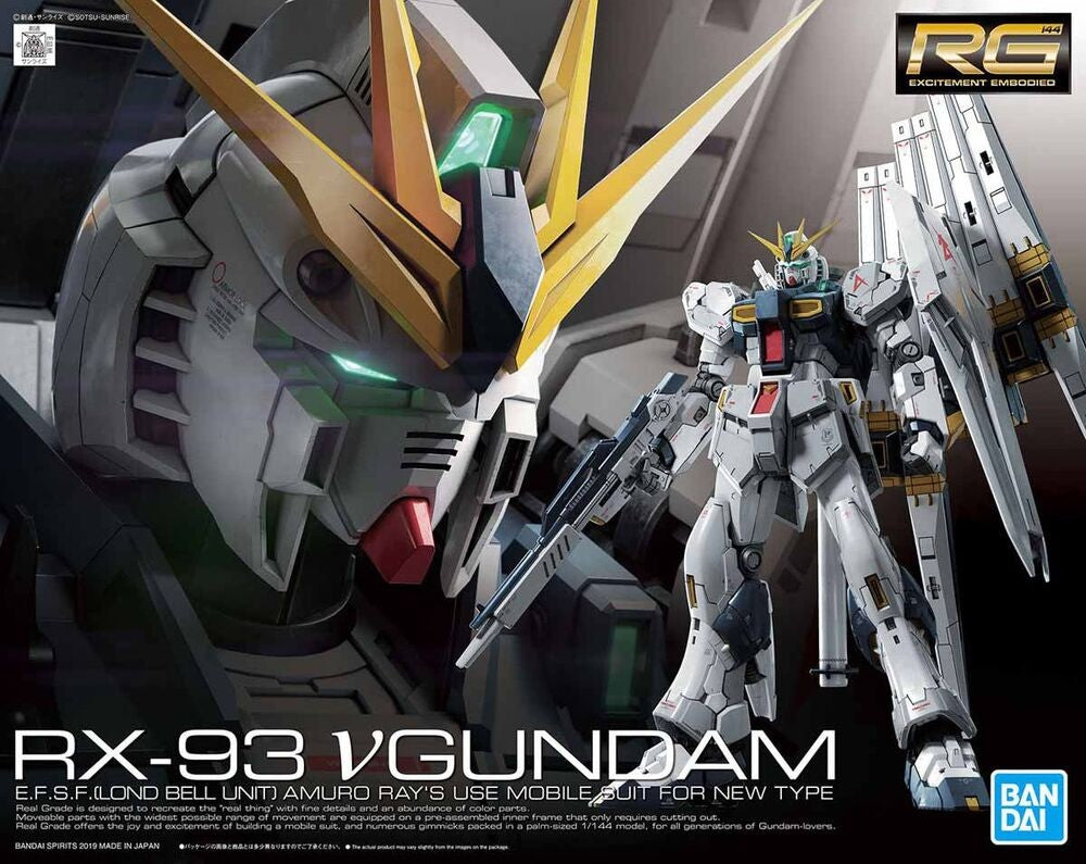 1/144 RG 32 RX-93 Nu Gundam Bandai 47.99 OEShop