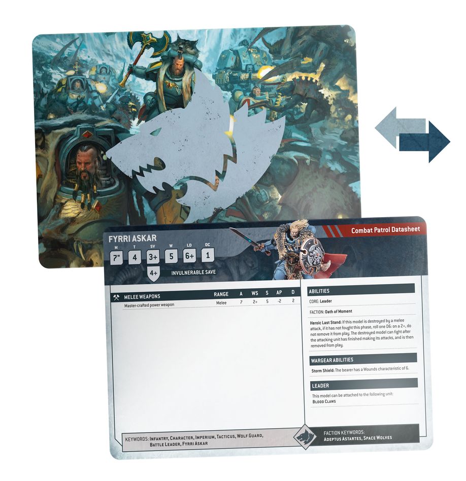 Warhammer 40,000 Datasheet Cards: Space Wolves 53-02
