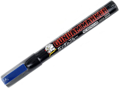 GSI Mr.Hobby GM06 200 Gundam Marker Blue Angled Flat Edge Tip GSI Creos Mr. Hobby 3.25 OEShop