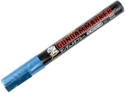 GSI Mr.Hobby GM17 200 Gundam Marker Metallic Blue Angled Flat Edge Tip GSI Creos Mr. Hobby 3.25 OEShop