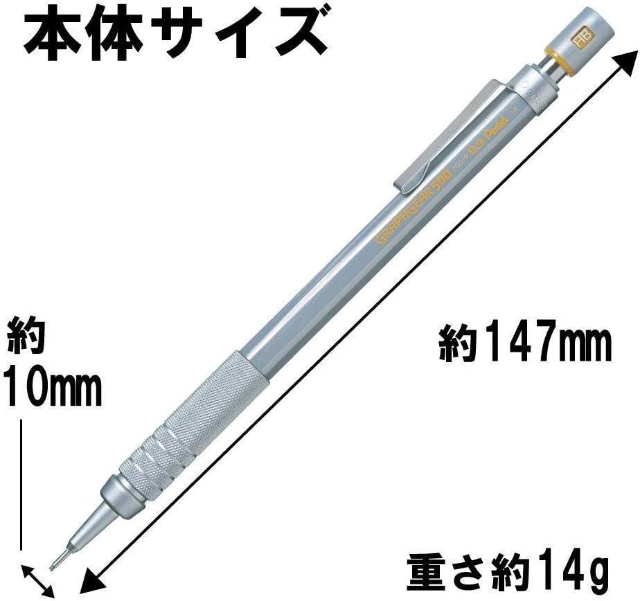 Pentel GraphGear 500 0.9mm Mechanical Pencil PG519/XPG519 Pentel 13.64 OEShop