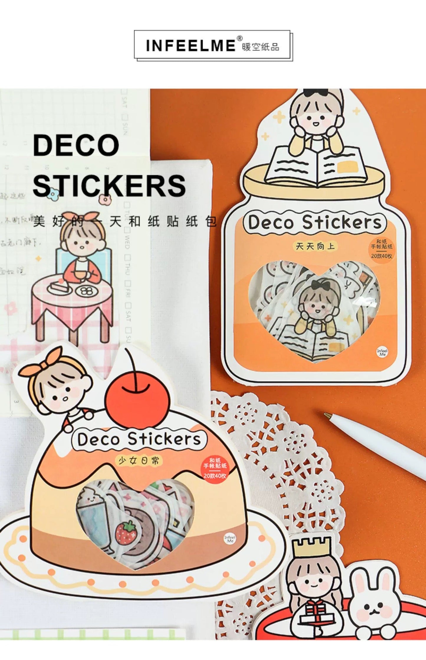 Infeel.Me A Beautiful Day Stickers (40 pieces)