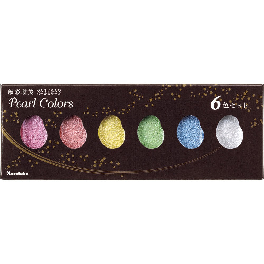 Kuretake Gansai Tambi Pearl Colors 6 Pastels Paints Set MC20PC /6V Kuretake 13.98 OEShop