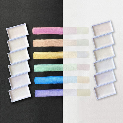 Kuretake Gansai Tambi Pigments Opal Colors 6 Paints Set MC20OC/6V Kuretake 13.98 OEShop