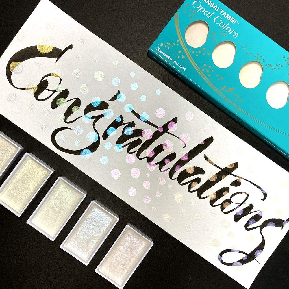 Kuretake Gansai Tambi Pigments Opal Colors 6 Paints Set MC20OC/6V Kuretake 13.98 OEShop