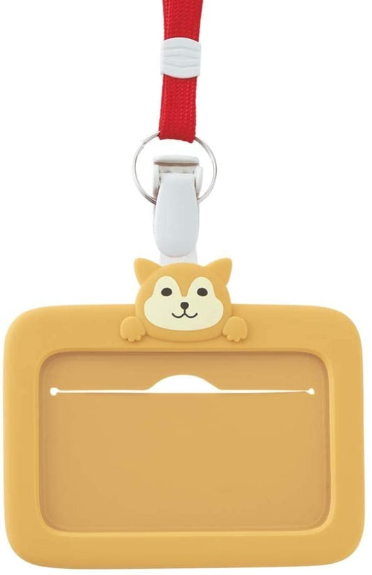 LIHIT LAB SMARTFIT Punilabo ID Card Holder Shiba Dog A7804-2 LIHIT LAB. 10.25 OEShop