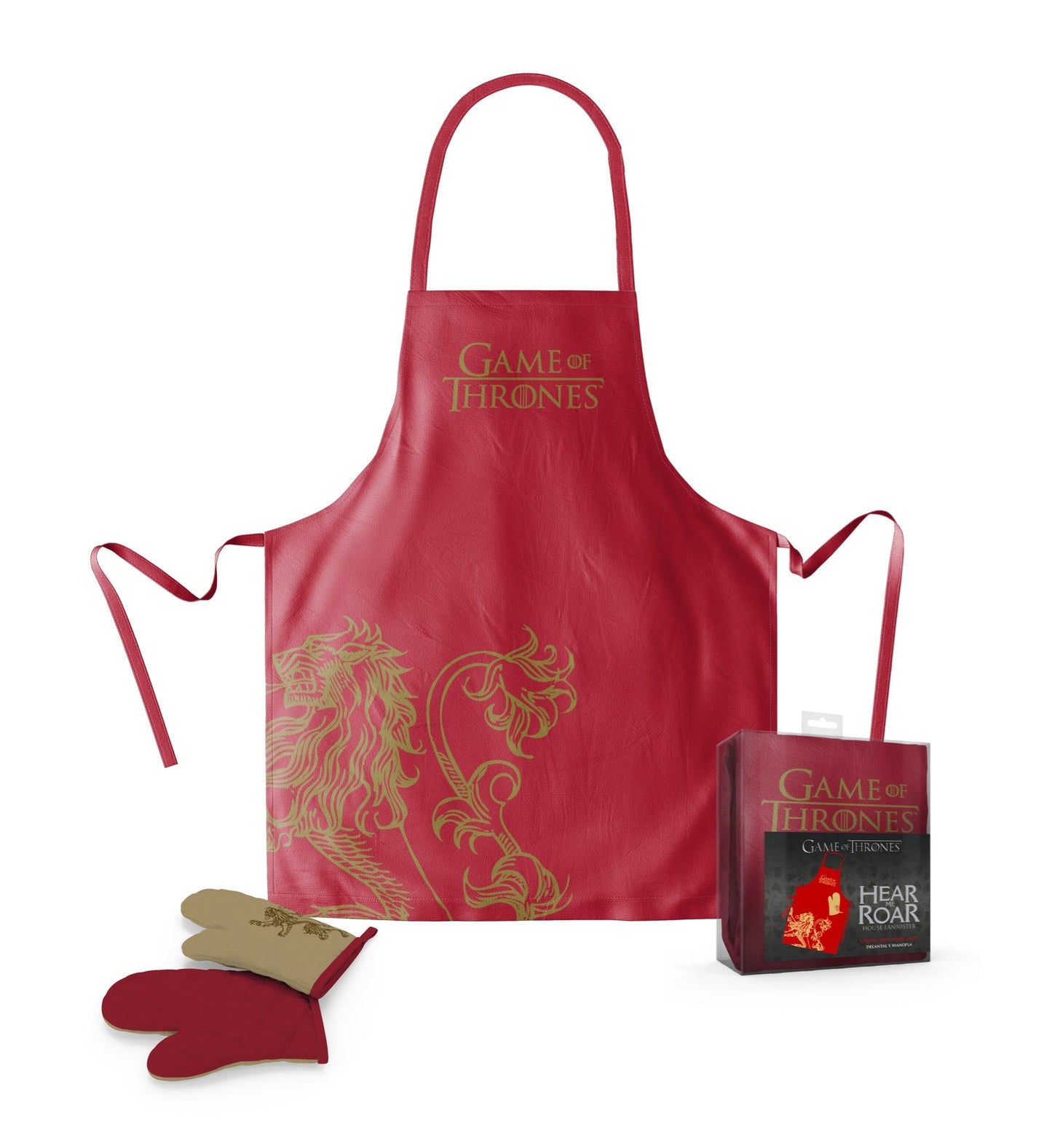 SD Toys Game of Thrones Apron with Oven Mitt Lannister Set