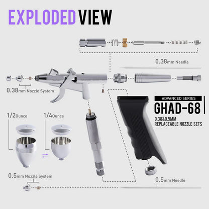 Gaahleri Advanced Series GHAD-68 Airbrush