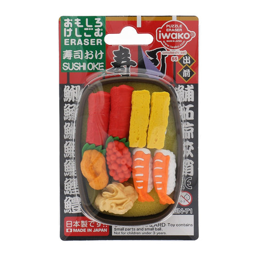 IWAKO Erasers Sushi Set Blister Pack Eraser Iwako 4.49 OEShop