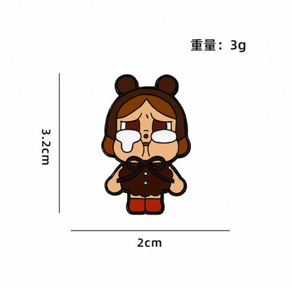 Pin Badge CZ3367 Cute Crying Character Animal Costume Enamel Pin Badge – Kawaii Collectible Brooch