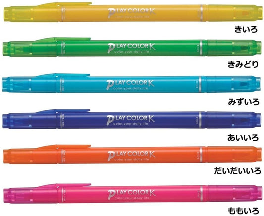 Tombow Play ColorK 6 Color GCF-611A Twin type 0.8mm 0.3mm Tombow 6.99 OEShop