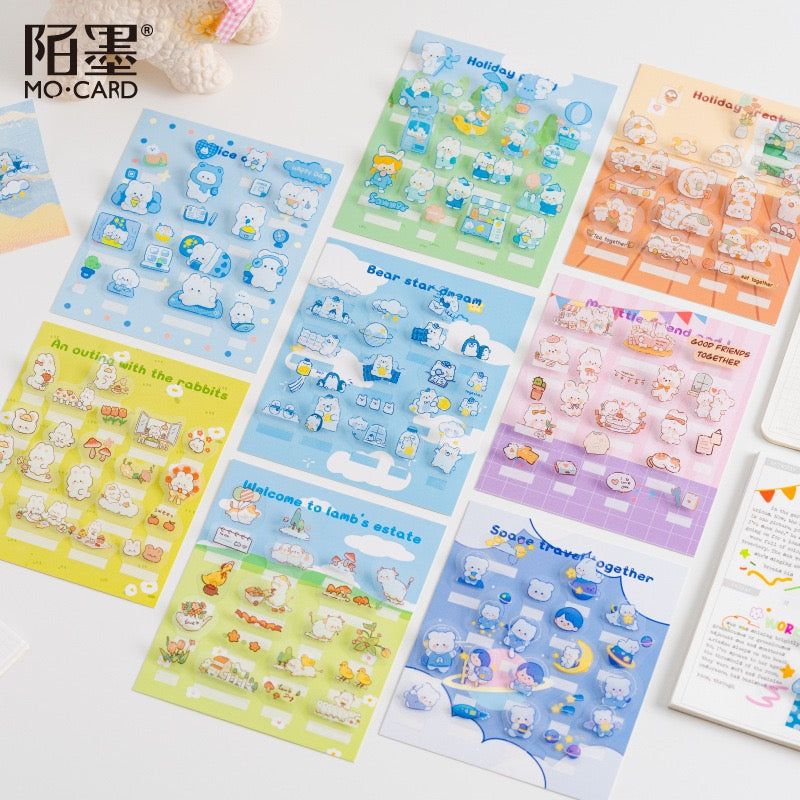 MO.CARD Mochi Series Stickers (20 pieces)