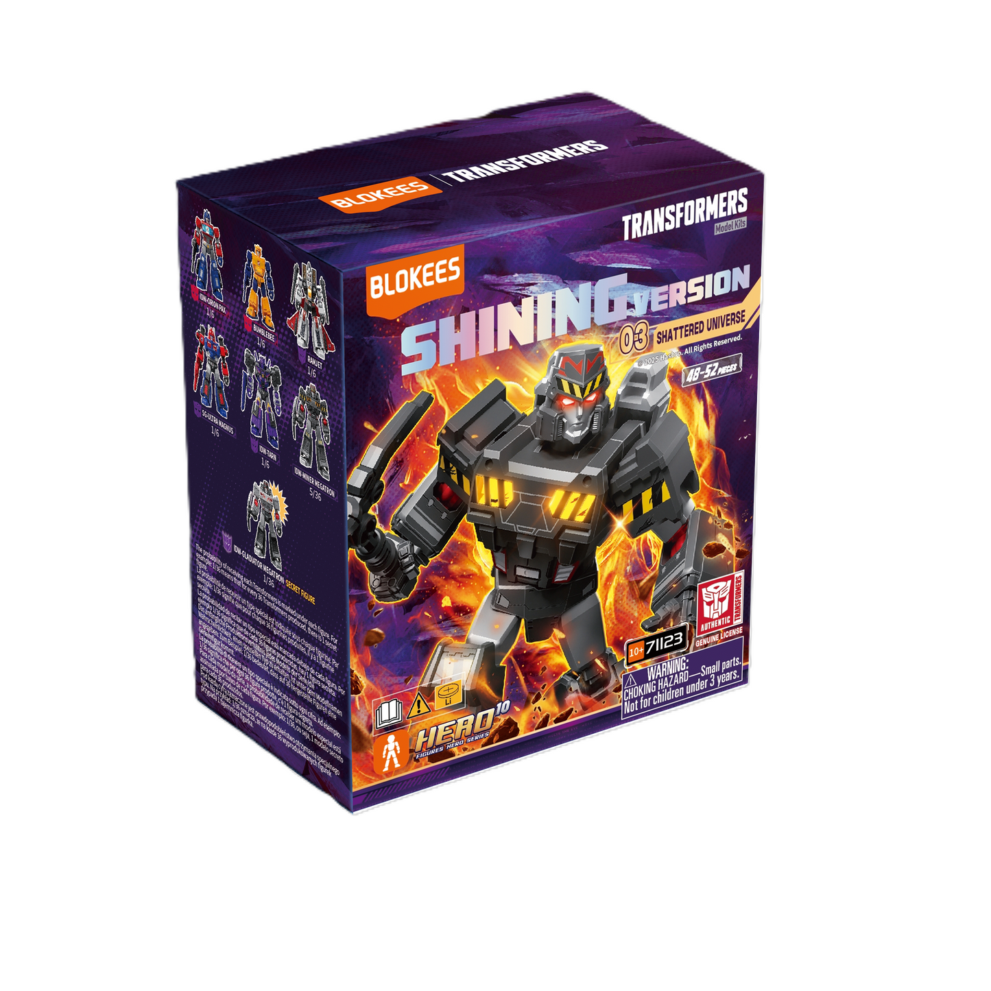 Blokees Transformers Galaxy Shining Version 03 Shattered Universe Action Figure Model Kit Blind Box