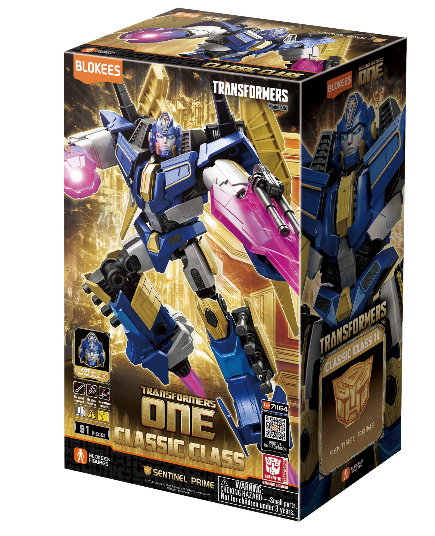 Blokees Transformers Classic Class 14 Sentinal Prime Action Figure Model Kit