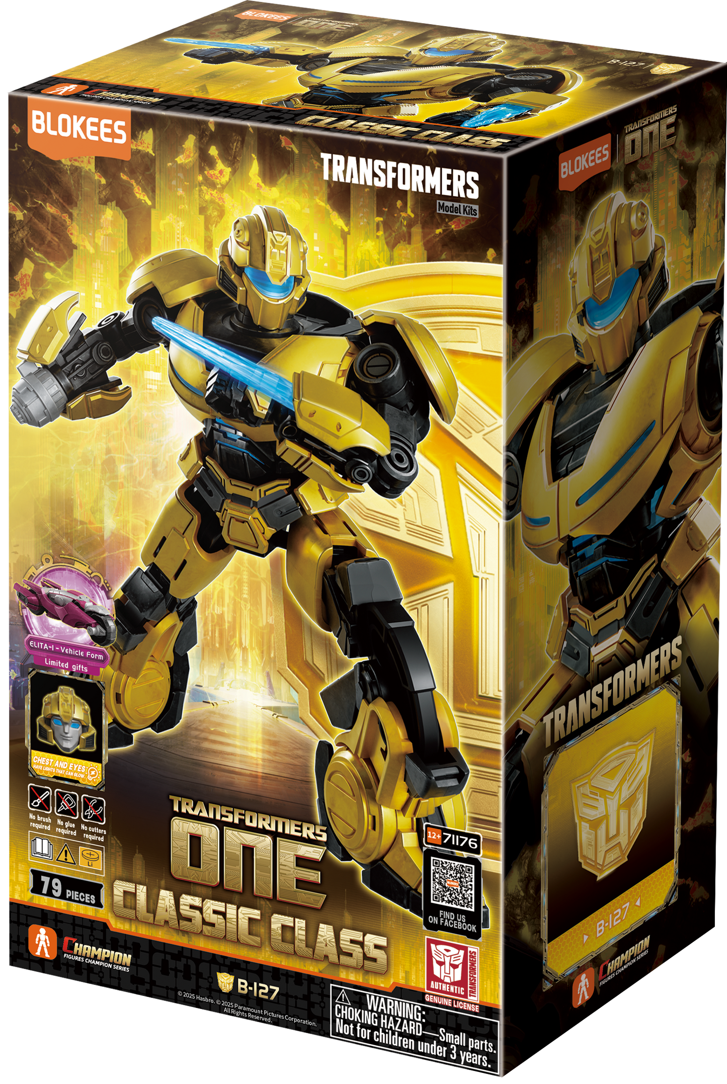 Blokees Transformers Classic Class 15 Bumblebee Action Figure Model Kit