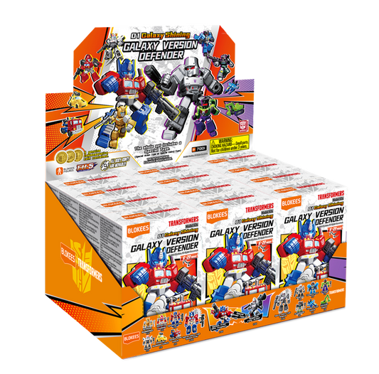 Blokees Transformers Galaxy Version Defender 01 Galaxy Shining Model Kits Figure Blind Box