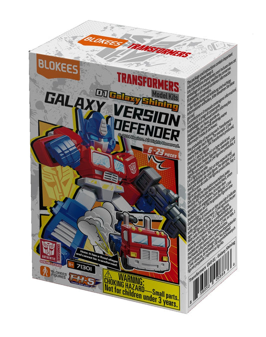 Blokees Transformers Galaxy Version Defender 01 Galaxy Shining Model Kits Figure Blind Box