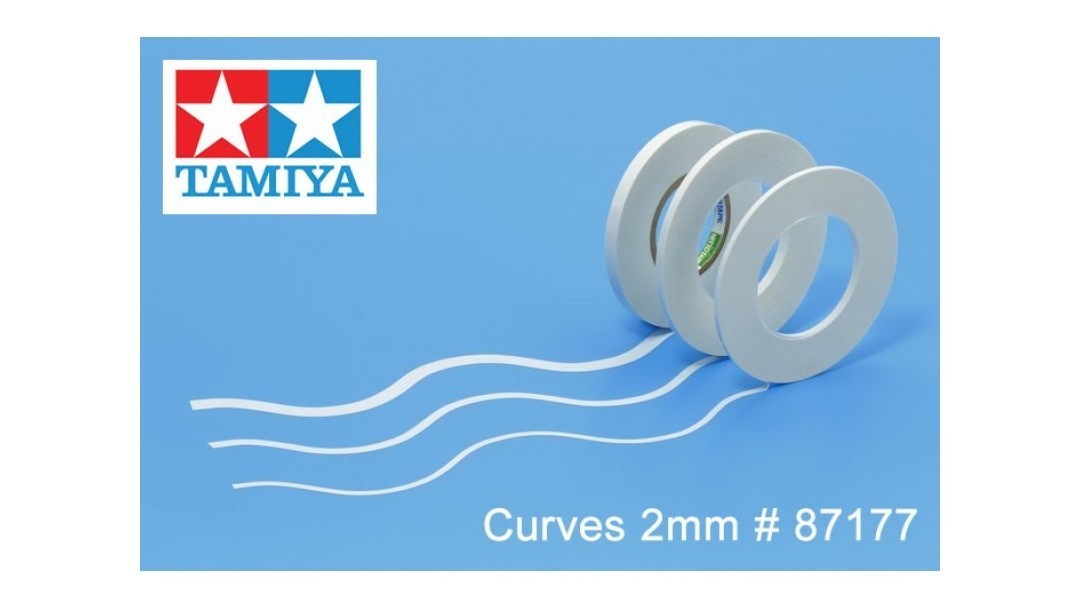TAMIYA 87177 MASKING TAPE for CURVES 2MM WIDTH 20M LENGTH Tamiya 4.50 OEShop