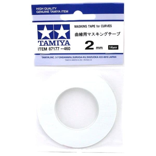 TAMIYA 87177 MASKING TAPE for CURVES 2MM WIDTH 20M LENGTH Tamiya 4.50 OEShop