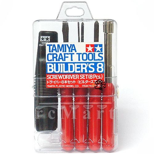Tamiya 74023 BUILDER'S 8 pc Screwdriver set Tamiya 20.98 OEShop