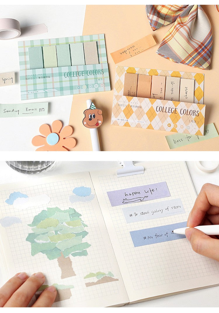 Card Lover Sticky Notes College Colors Index Set of 4 OEShop 3.99 OEShop