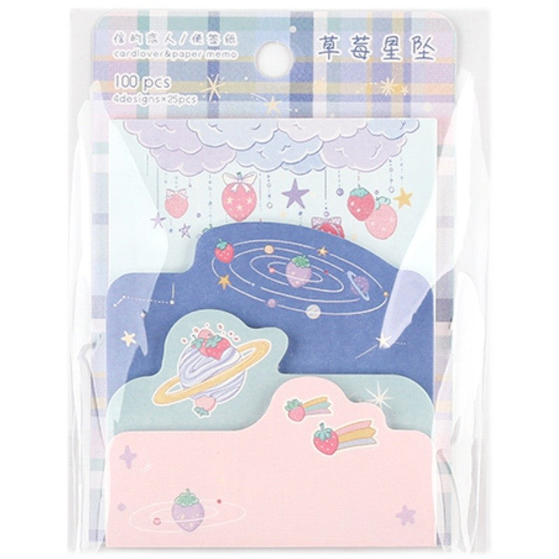 Card Lover Memo Notes Strawberry Star Pendant 4 designs x 25pcs OEShop 2.49 OEShop